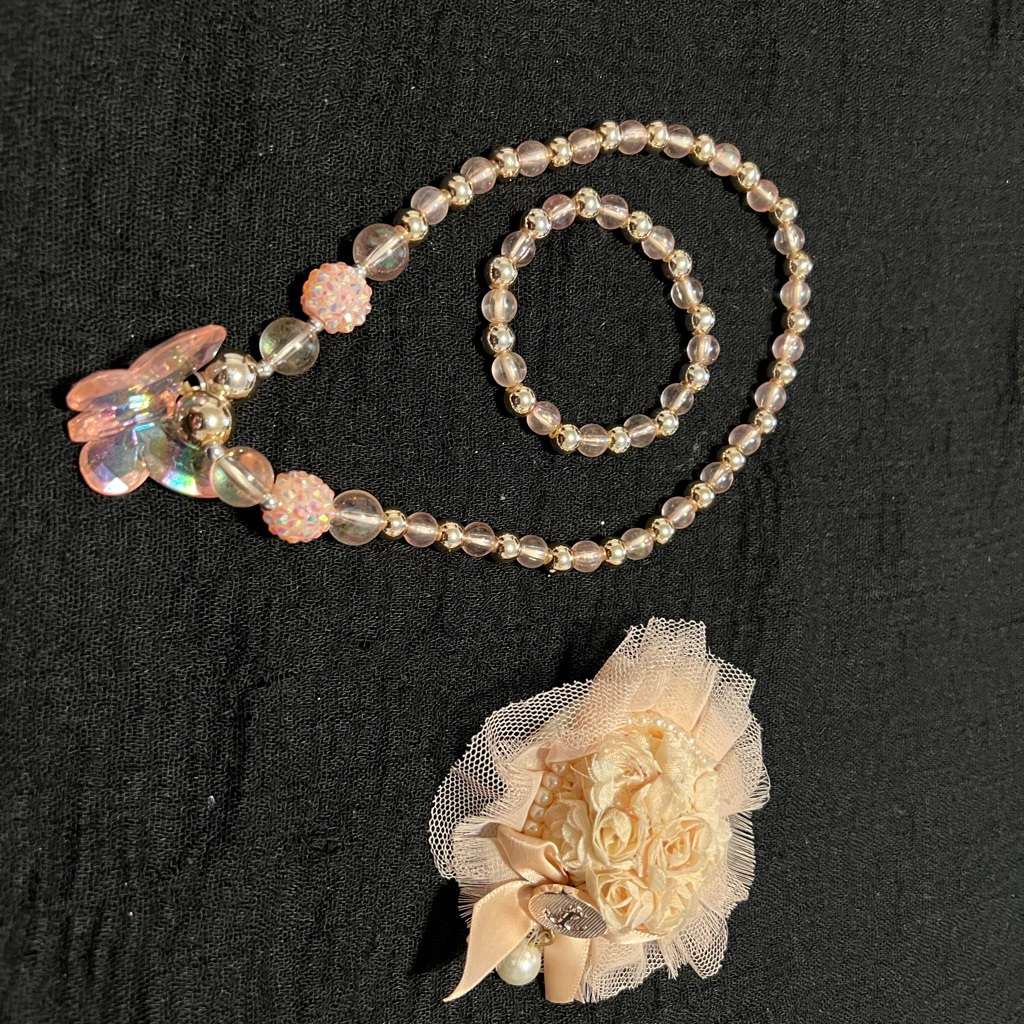 Jewelry Accessories For Girls Necklace Bracelet And Hairclip
